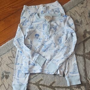 Kids Blue Printed Pajamas